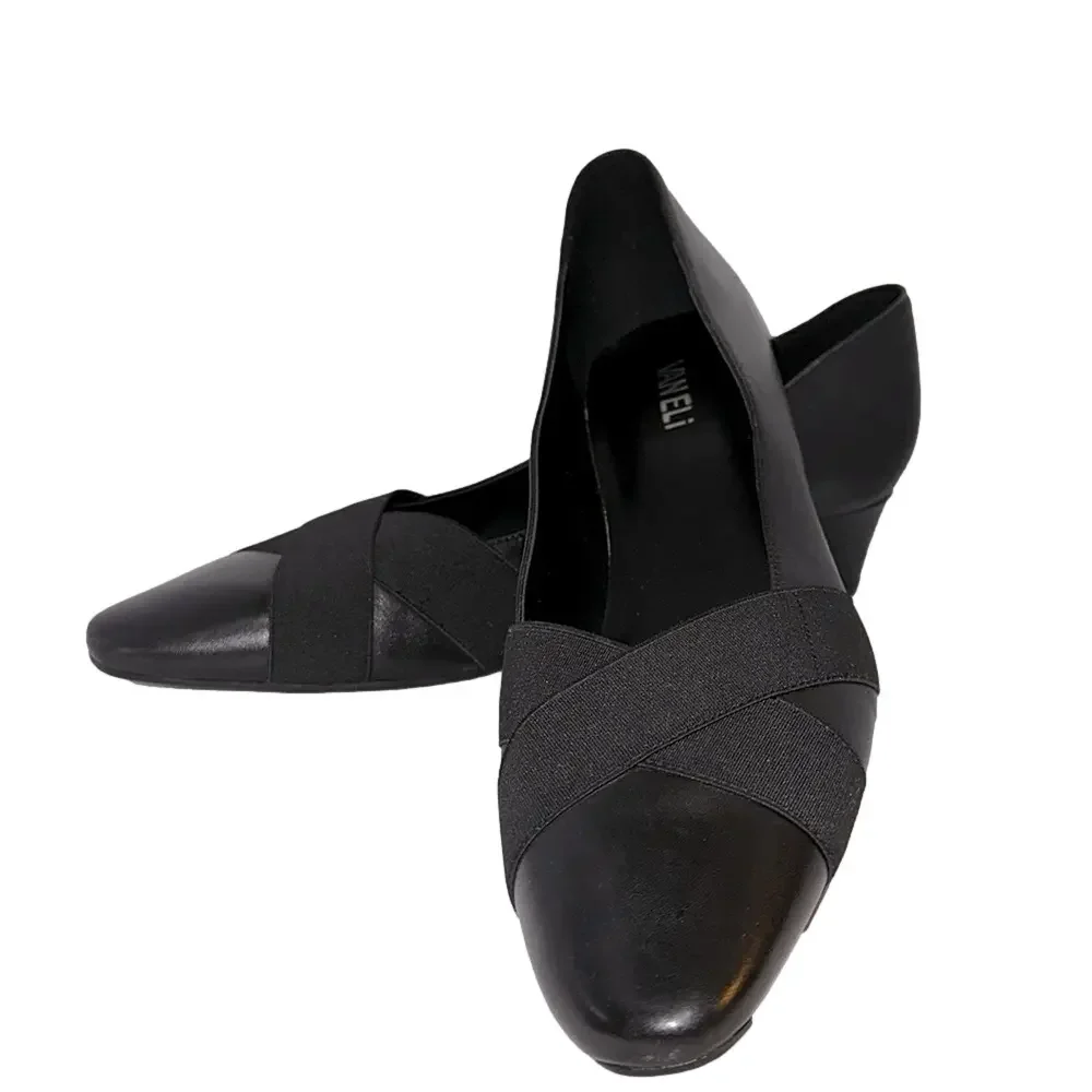 Van Eli Classic Black Crisscross Pumps Size 11S - NWOT
